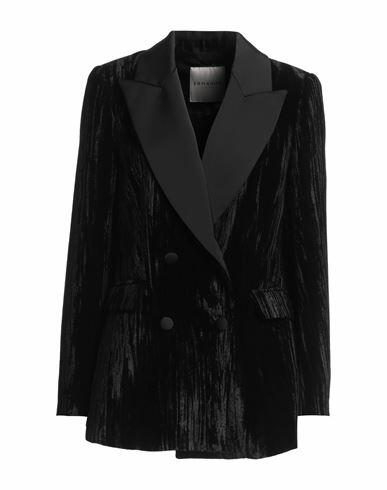 Ermanno Firenze Woman Blazer Black Polyester Cover