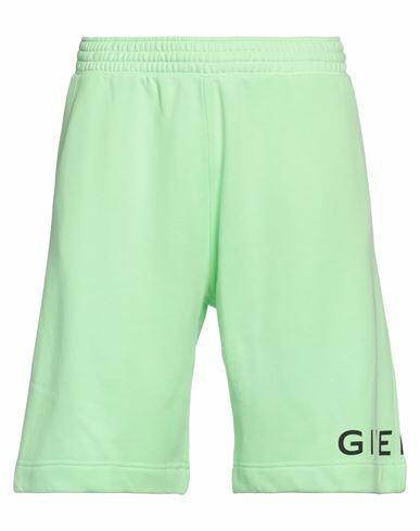 Givenchy Man Shorts & Bermuda Shorts Acid green Cotton Cover