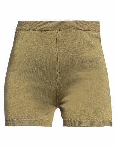 1017 Alyx 9sm Woman Shorts & Bermuda Shorts Gold Viscose, Polyester, Polyamide, Elastane Cover