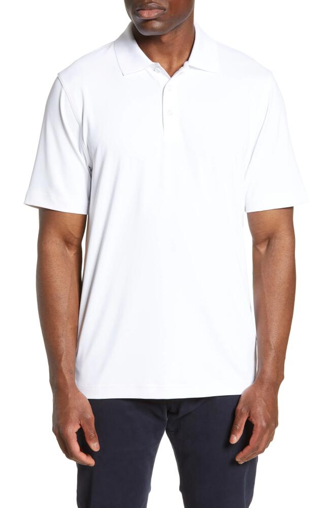 Cutter & Buck Forge DryTec Solid Performance Polo in White Cover