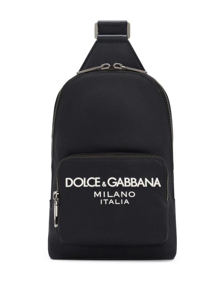 Dolce & Gabbana logo-embossed belt bag - Blue Cover