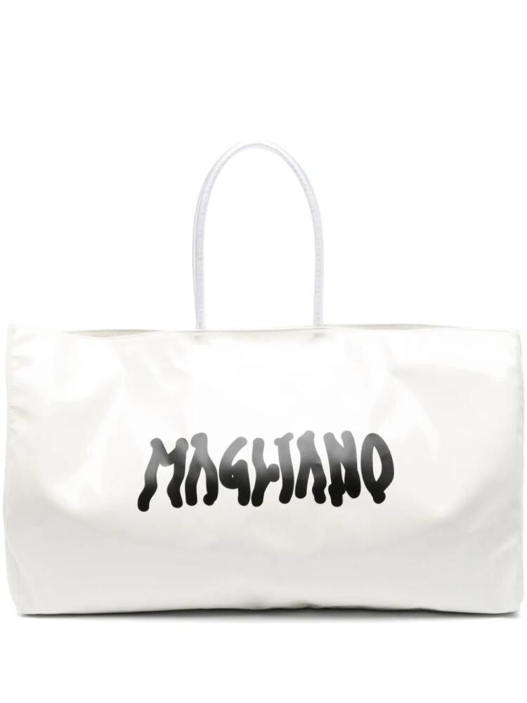 Magliano logo-print tote bag - White Cover