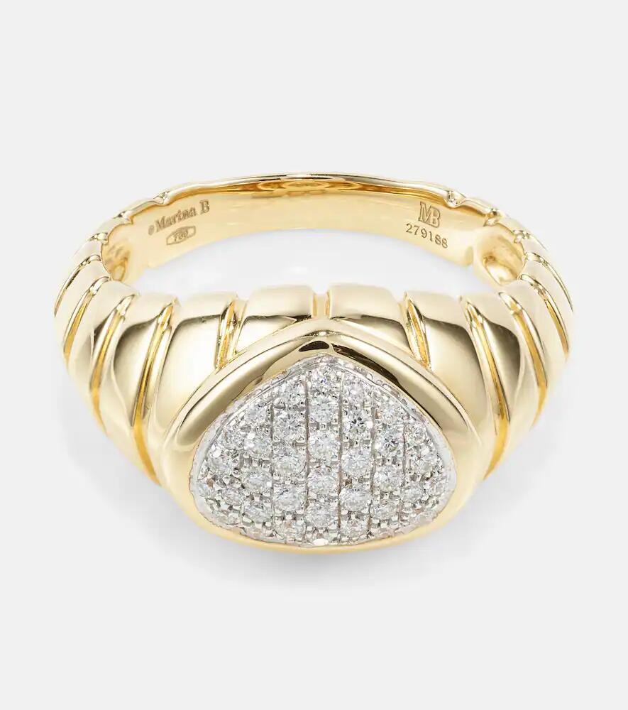 Marina B Timo 18kt gold ring with diamonds Cover