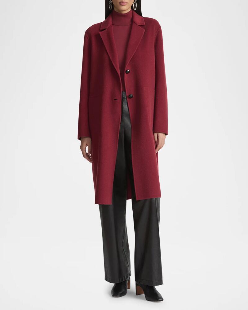 Lafayette 148 New York Two-Button Cashmere Coat Cover