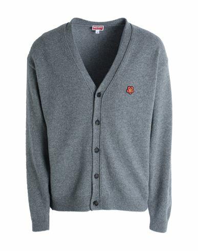 Kenzo Man Cardigan Grey Wool Cover