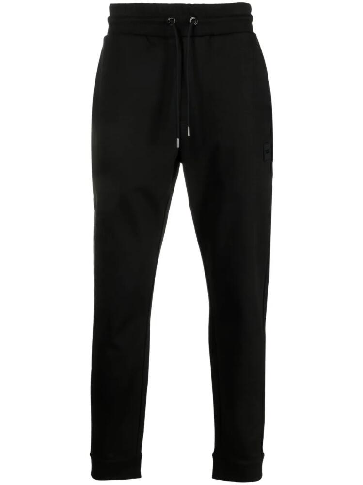 BOSS logo-patch slim track trousers - Black Cover