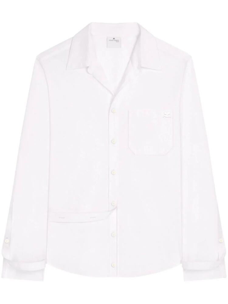 Courrèges modular cotton shirt - White Cover