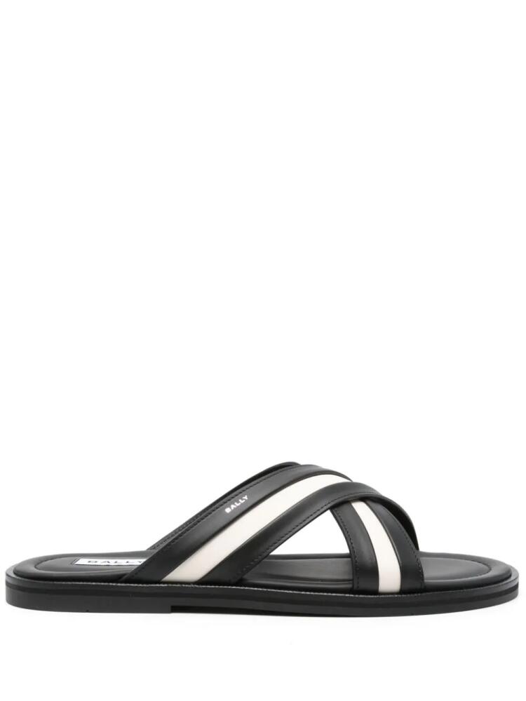 Bally Glide leather sandal - Black Cover