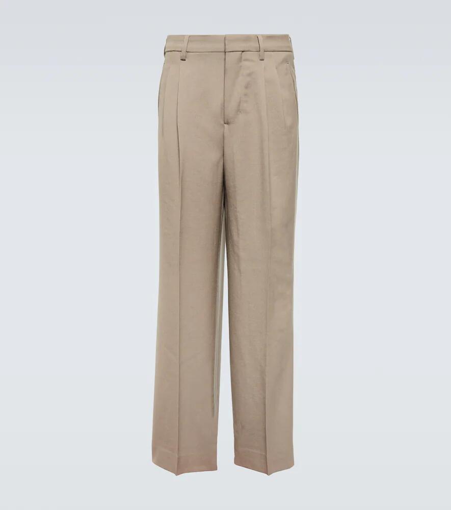 Ami Paris Wool gabardine straight pants Cover