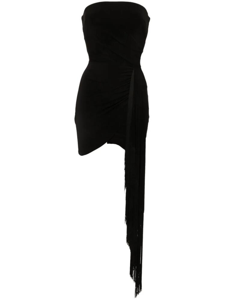 NISSA sash-detail dress - Black Cover