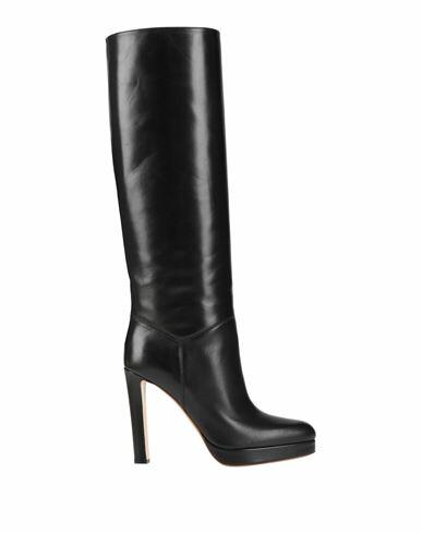 Francesco Russo Woman Boot Black Leather Cover