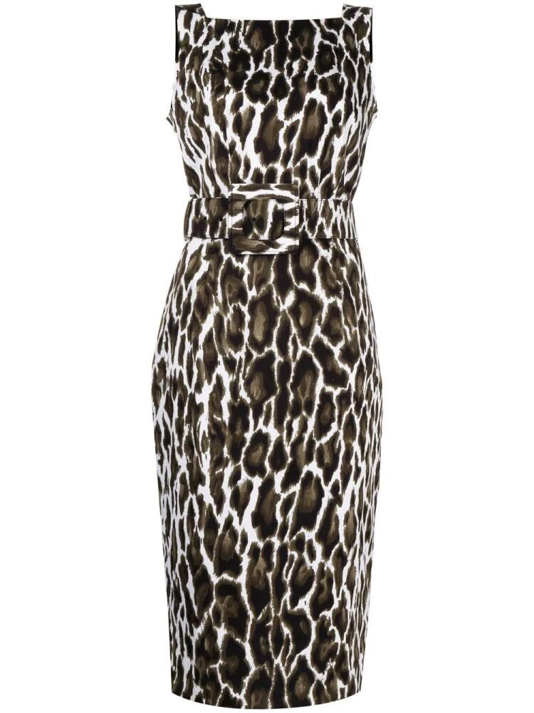 Samantha Sung Celine animal-print sleeveless dress - Brown Cover