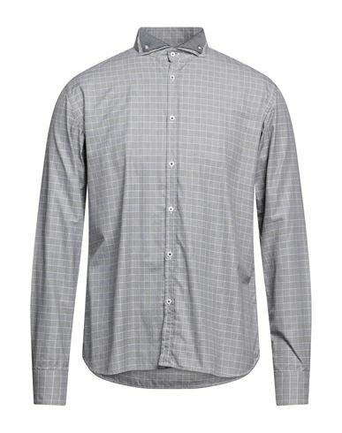 Aglini Man Shirt Grey Cotton Cover