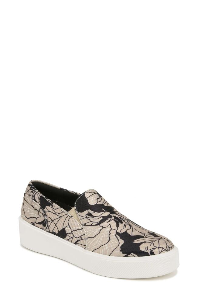 27 EDIT Naturalizer Mirabel Slip-On Platform Sneaker in Black /Tan Floral Fabric Cover