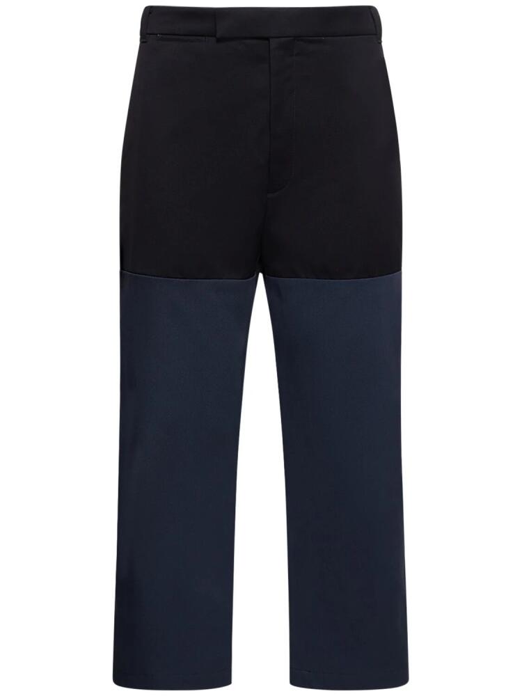 THOM BROWNE Unconstructed Cotton Straight Leg Pants Cover