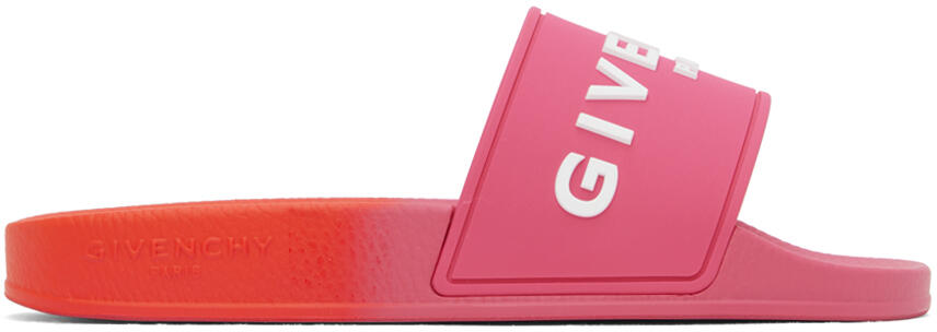 Givenchy Pink & Orange Embossed Slides Cover