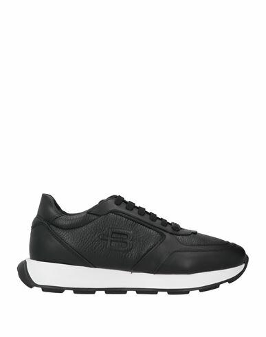 Baldinini Man Sneakers Black Calfskin Cover