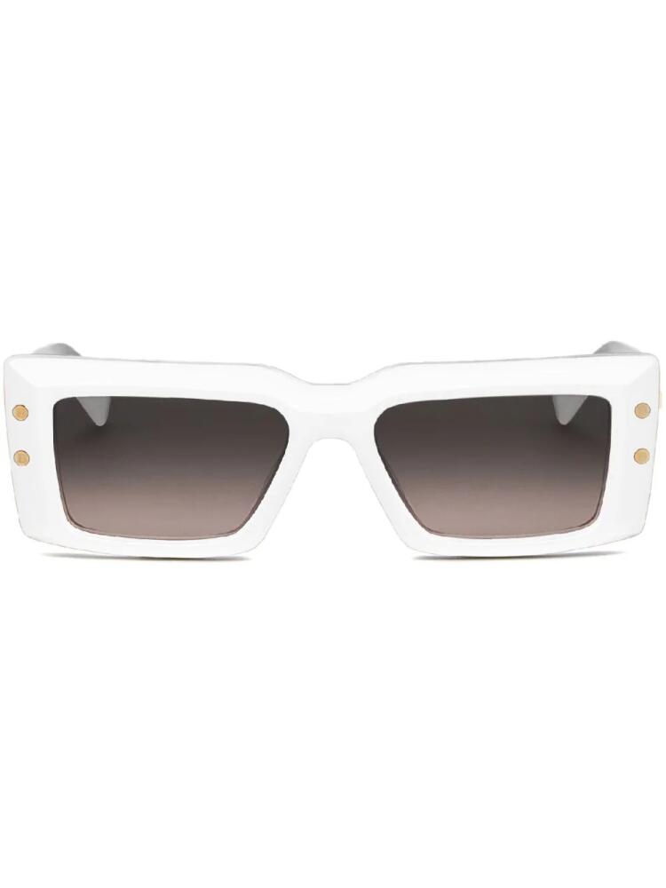 Balmain Eyewear Imperial square-frame sunglasses - White Cover