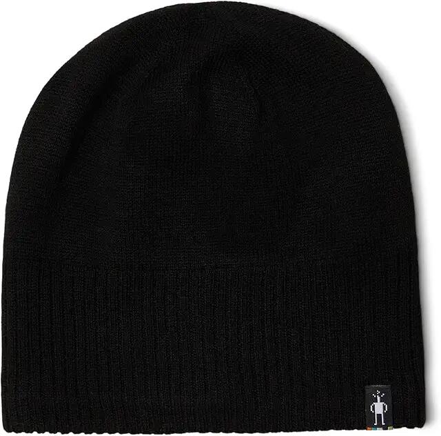 Smartwool Fleece Lined Beanie (Black) Knit Hats Cover