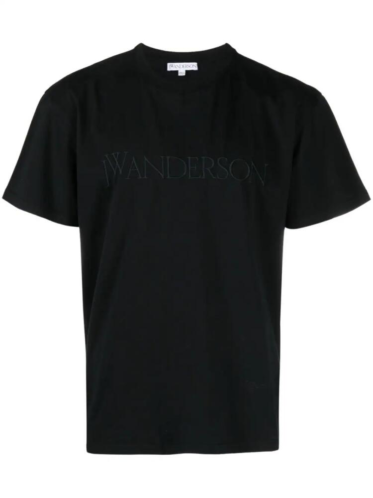 JW Anderson logo-embroidered cotton T-shirt - Black Cover