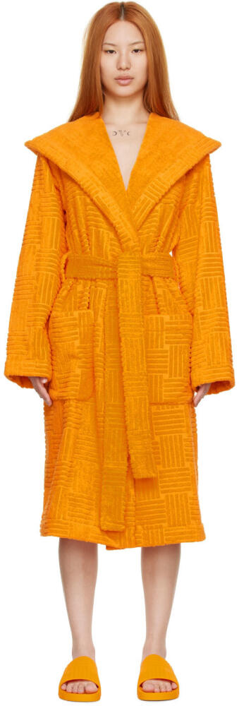 Bottega Veneta Orange Cotton Robe Cover