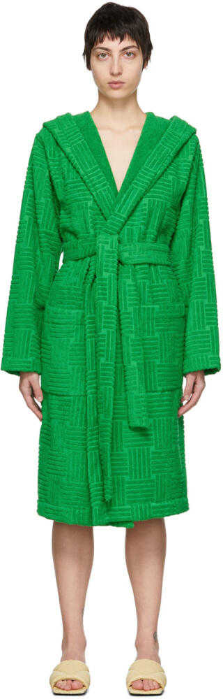 Bottega Veneta Green Intreccio Bath Robe Cover