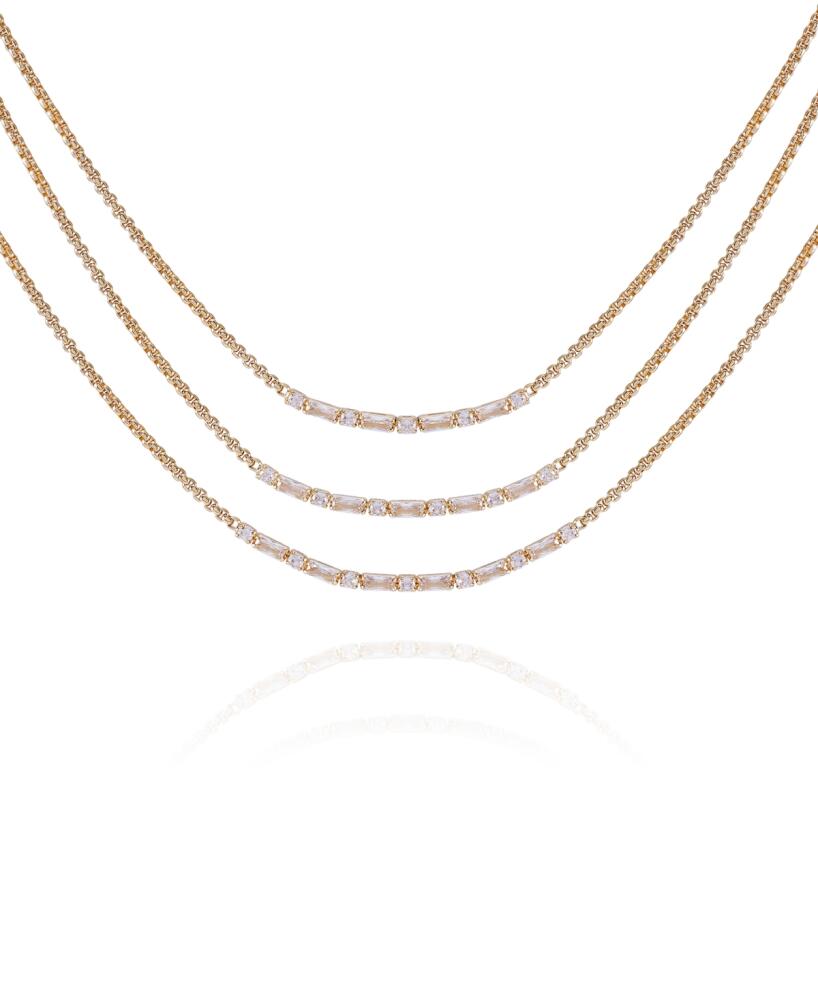 Vince Camuto Gold-Tone Multi Layered Necklace - Gold Cover