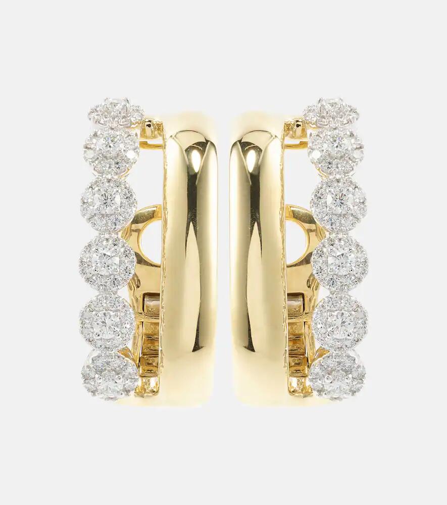 Yeprem Golden Strada 18kt gold clip-on earrings with diamonds Cover