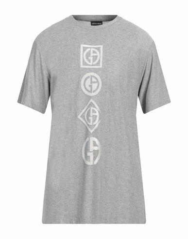 Giorgio Armani Man T-shirt Light grey Viscose Cover