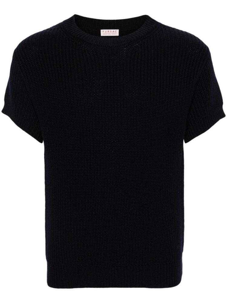 FURSAC ribbed-knit jumper - Blue Cover