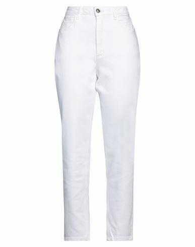 Guess Woman Jeans White Organic cotton, Elastane Cover