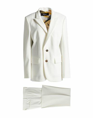 Dsquared2 Woman Suit White Polyester, Polyurethane coated Cover