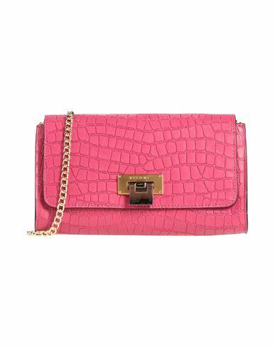 Visone Woman Cross-body bag Fuchsia Calfskin Cover