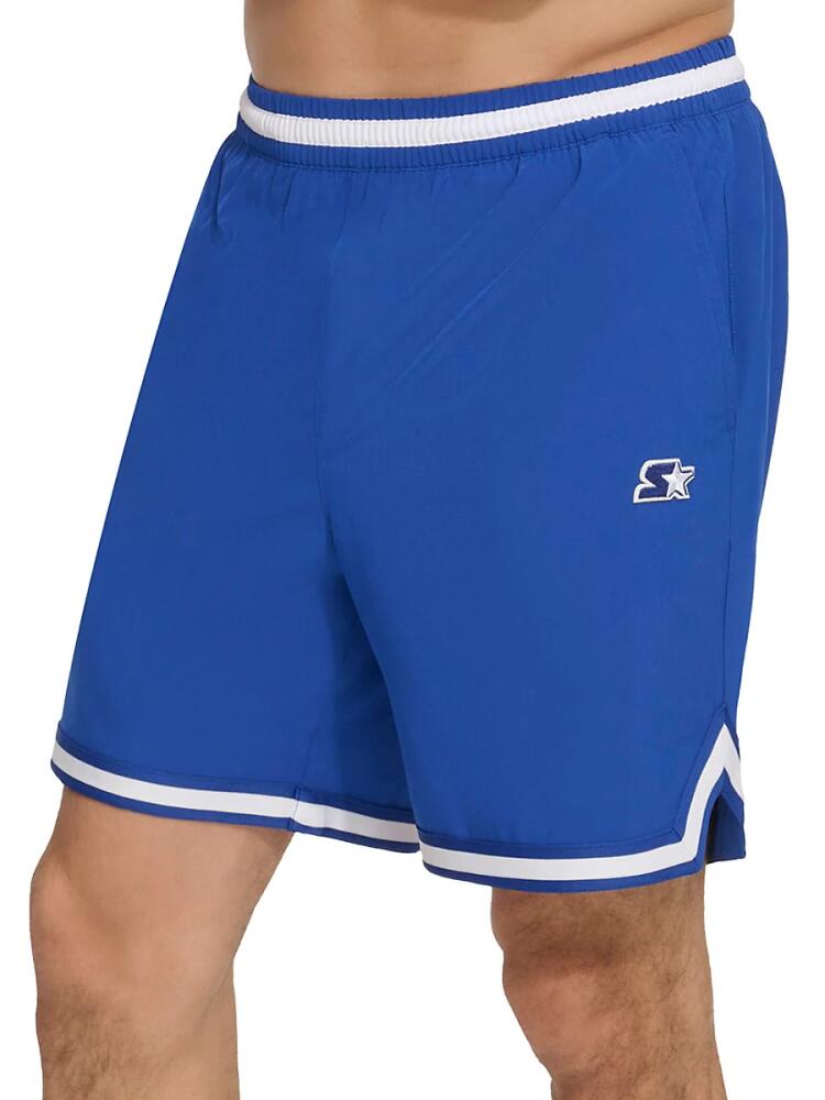 Starter Men's Varsity Tipped Stretch Volleyball Shorts - Royal Blue Cover