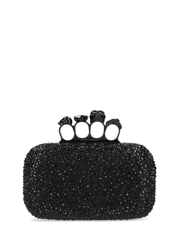 ALEXANDER MCQUEEN Skull Embellished Four Ring Clutch Cover