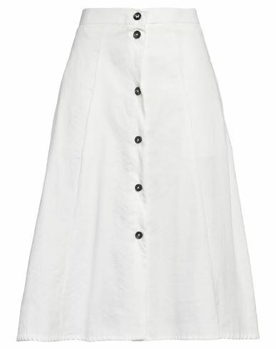 Berwich Woman Midi skirt White Polyester, Polyamide Cover