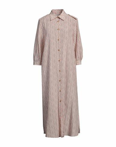 Ballantyne Woman Midi dress Light pink Silk, Cotton Cover