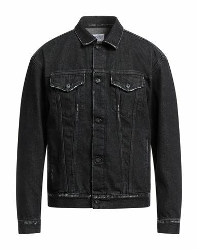 Marcelo Burlon Man Denim outerwear Black Cotton Cover