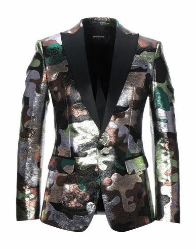 Dsquared2 Man Blazer Black Textile fibers, Silk Cover