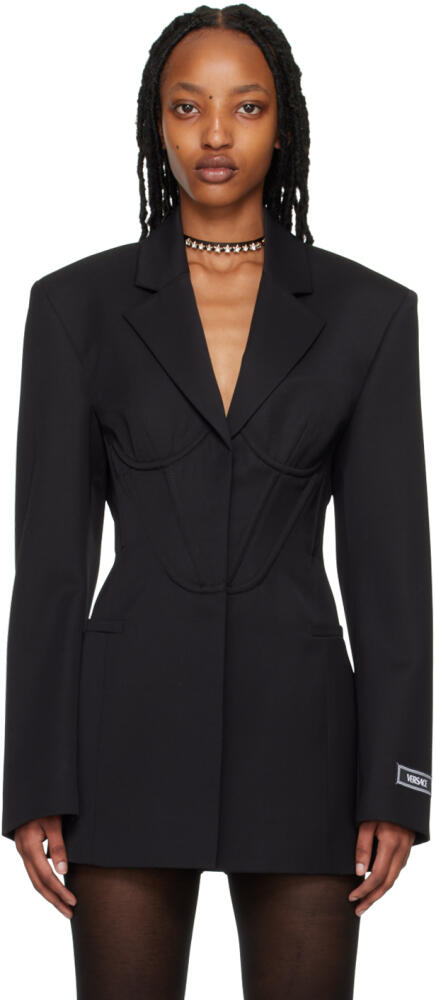 Versace Black Informal Blazer Cover