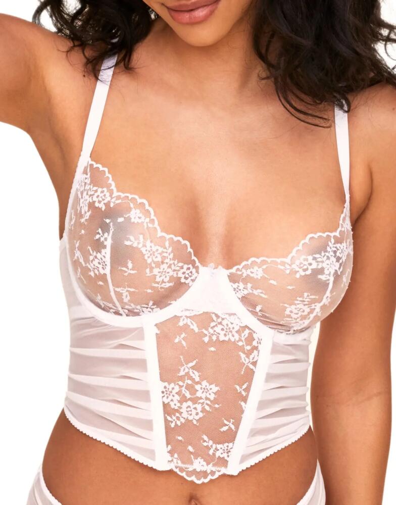 Adore Me Avara Cropped Bustier in White Cover