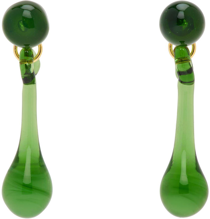 LEVENS JEWELS Green Lagrima Earrings Cover