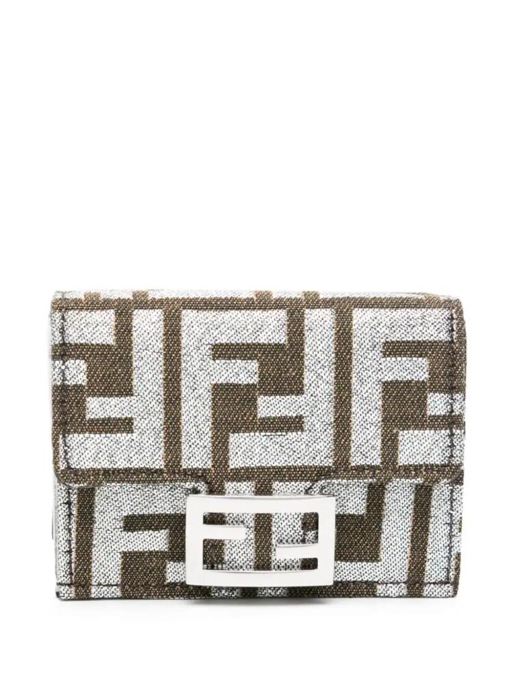 FENDI FF-print canvas wallet - Brown Cover