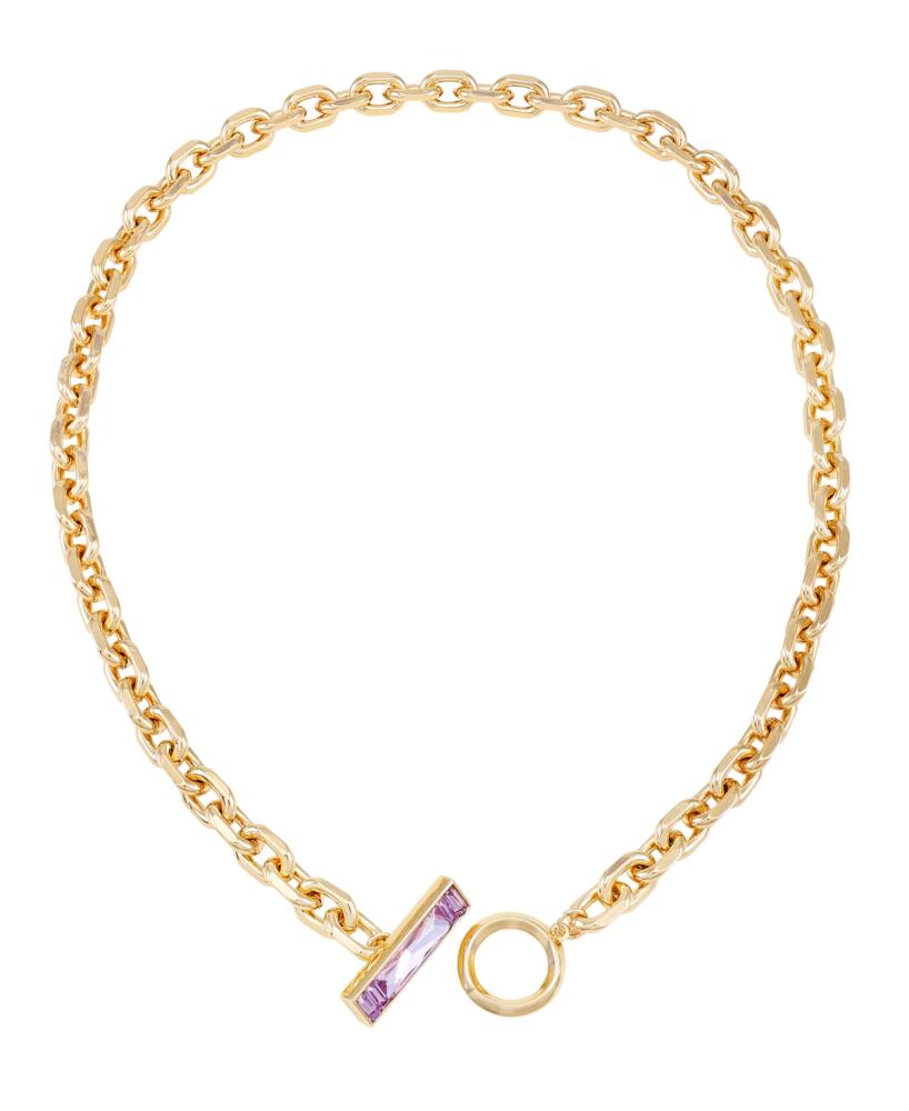 Vince Camuto Gold-Tone Glass Stone Toggle Necklace, 18" - Gold Cover