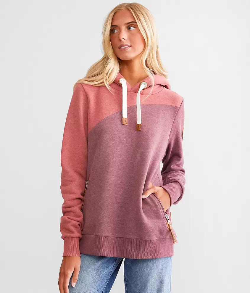 Wanakome Color Block Hooded Sweatshirt Cover