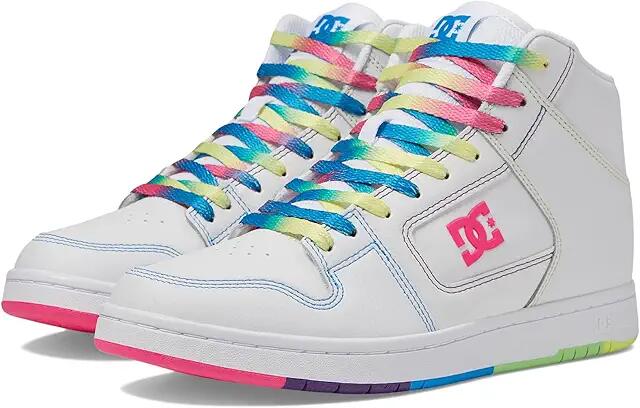 DC Manteca 4 Hi (White/Rainbow) Women's Shoes Cover