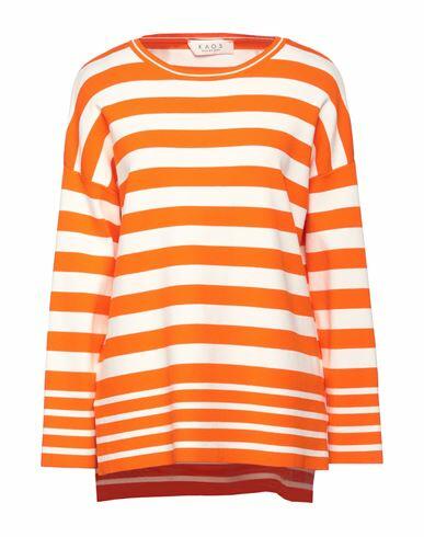 Kaos Woman Sweater Orange Viscose, Polyester Cover