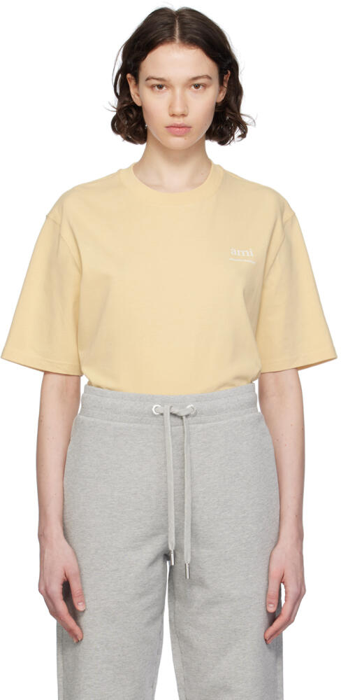 AMI Paris Yellow Bonded T-Shirt Cover