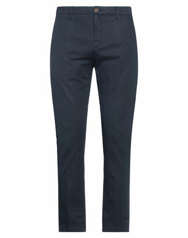 Seventy Sergio Tegon Man Pants Navy blue Cotton, Linen, Elastane Cover