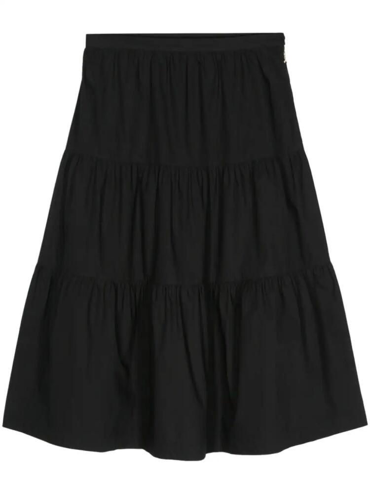 Patrizia Pepe poplin midi skirt - Black Cover